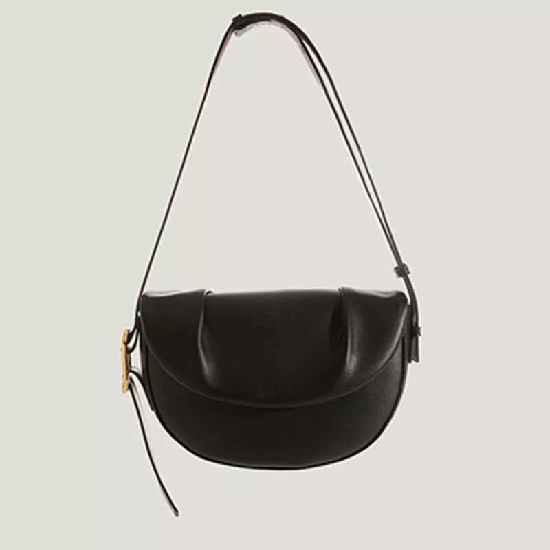 Leather Saddle Crossbody Bag