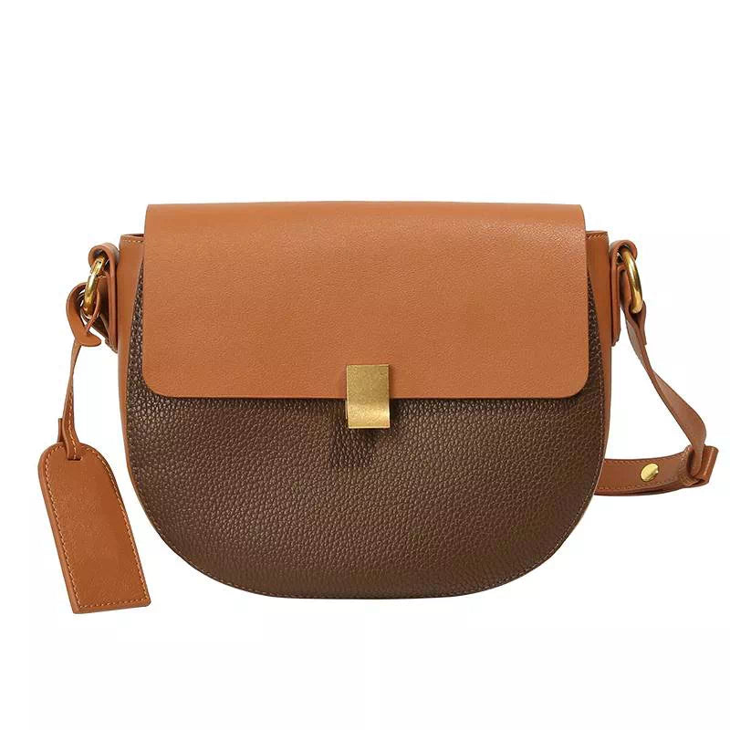 Leather Saddle Crossbody Bag