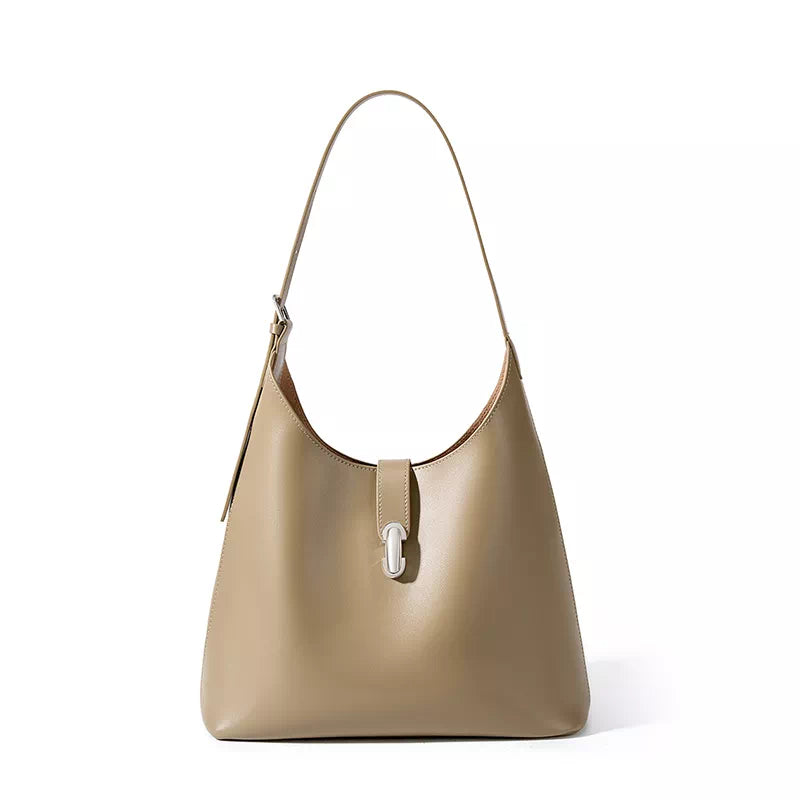 Leather Shoulder Hobo Bag
