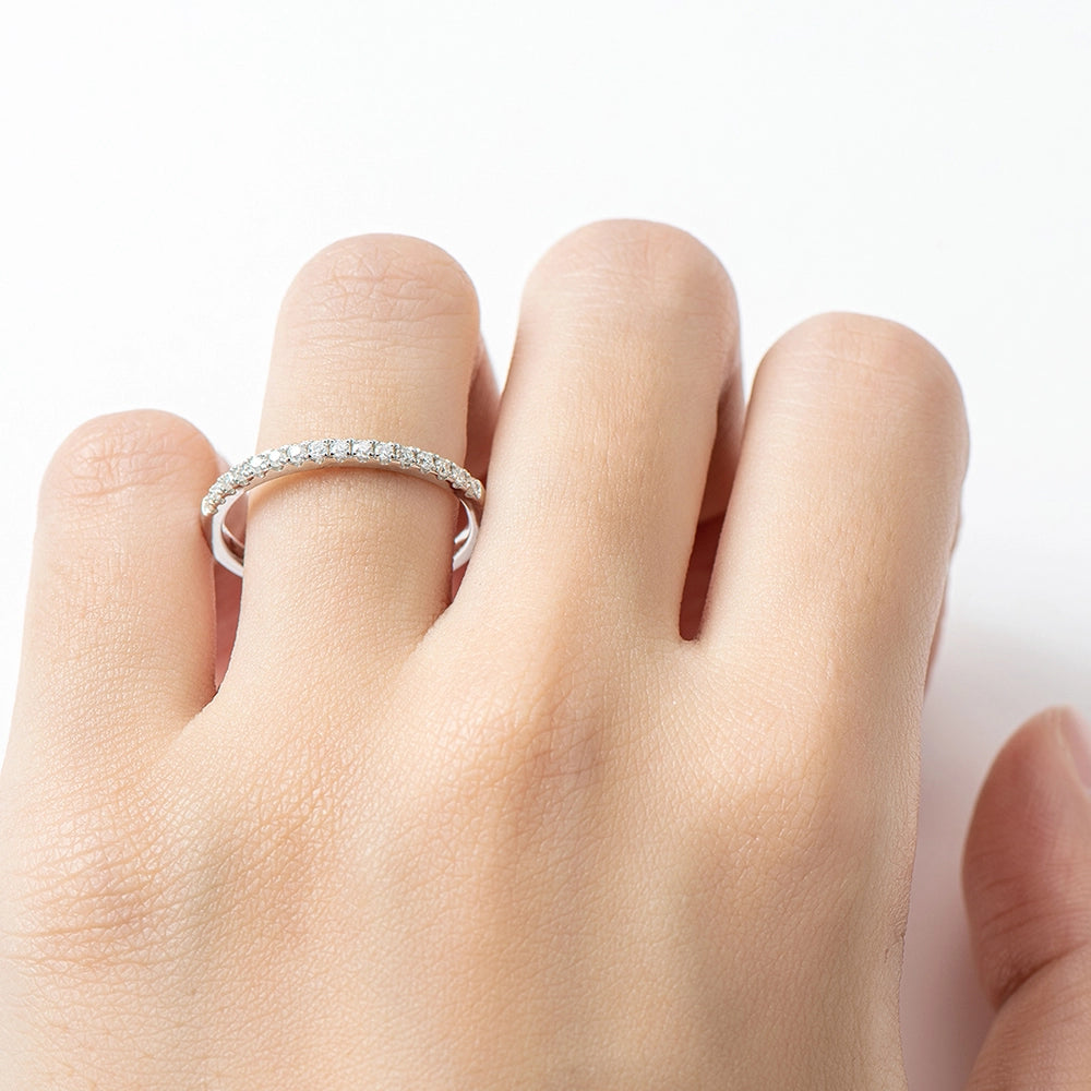 Sparkling Row Eternity Ring