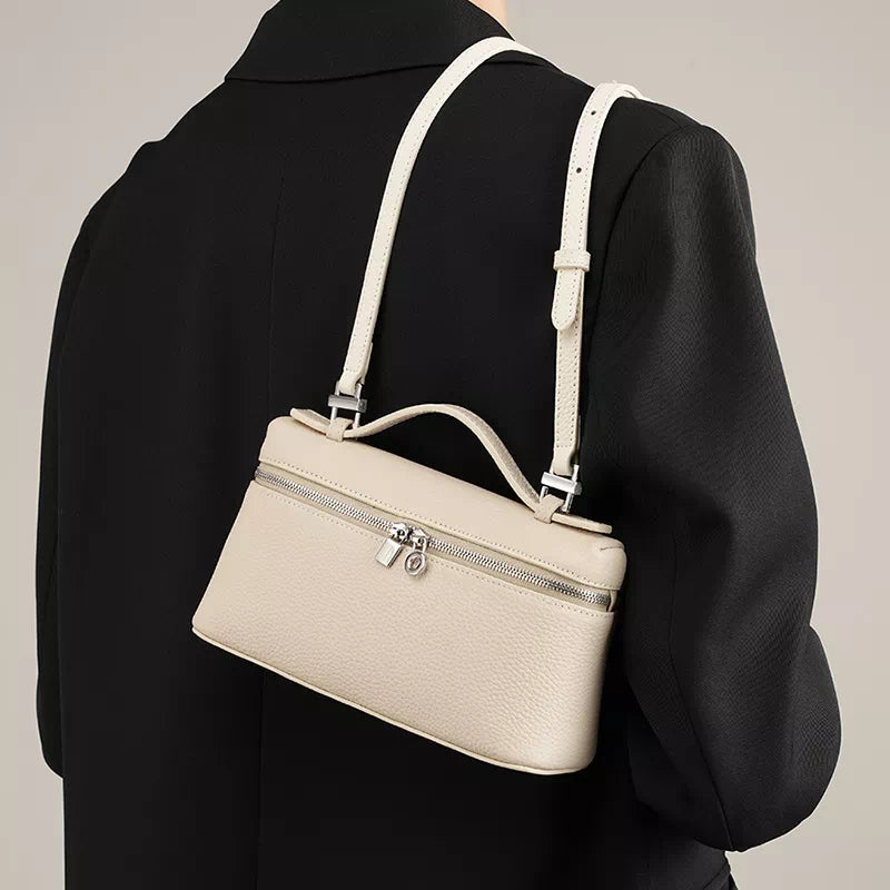 Leather Satchel Top Handle Bag