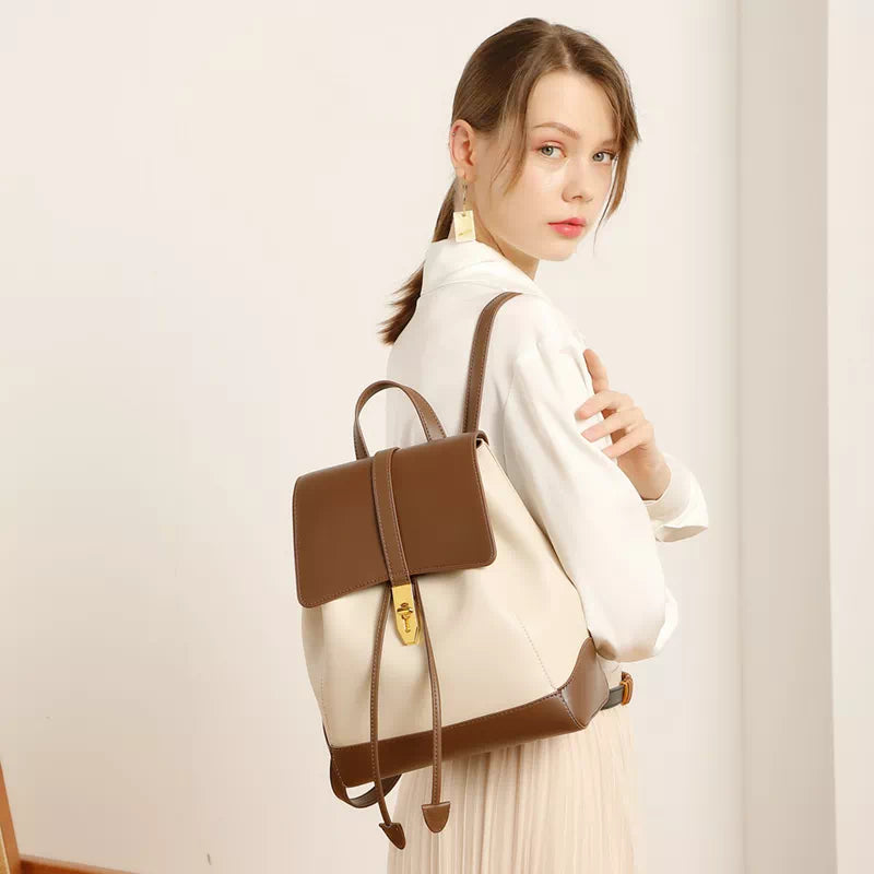 Women's Small Leather Backpack Purse
