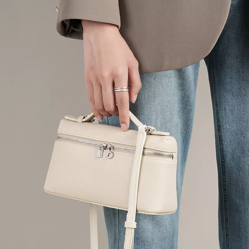 Leather Satchel Top Handle Bag