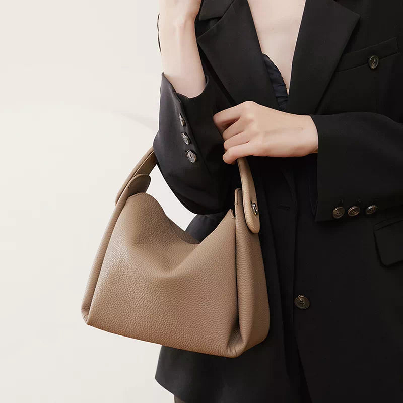 Leather Crossbody Bag With Top Handle