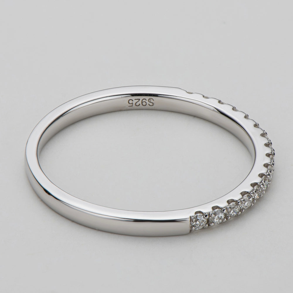 Sparkling Row Eternity Ring