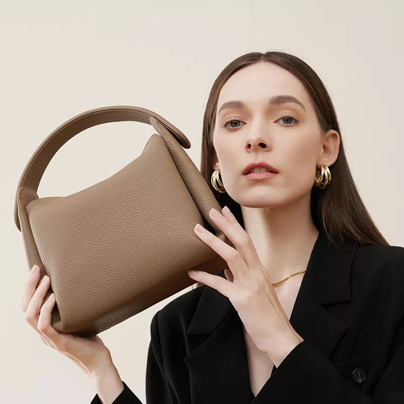 Leather Crossbody Bag With Top Handle