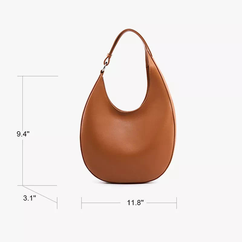 Leather Shoulder Hobo Bag
