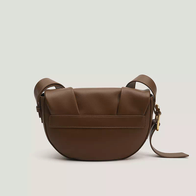 Leather Saddle Crossbody Bag
