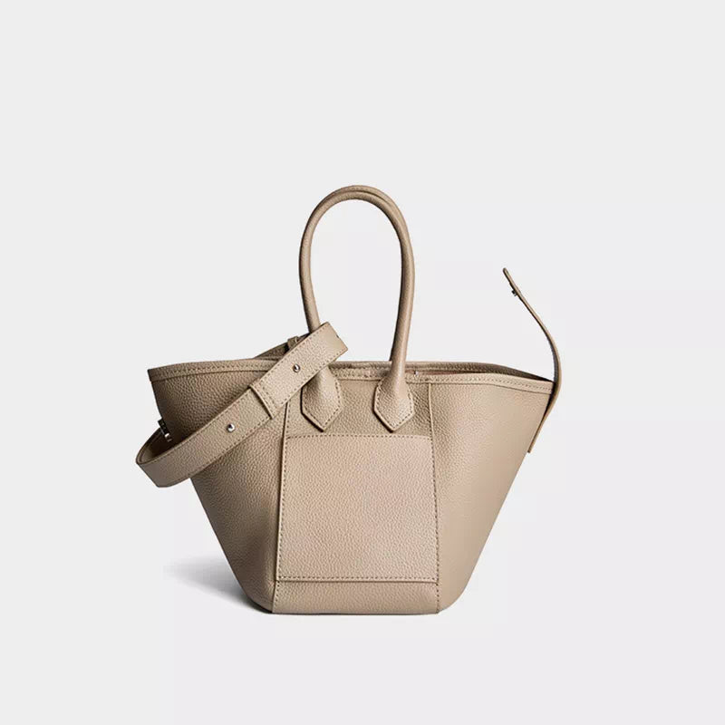 Mini Leather Crossbody Bucket Bag