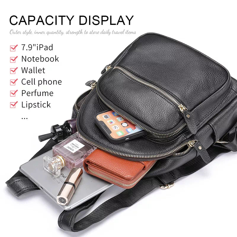 Women's Leather Backpack Purse