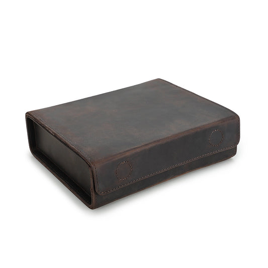 4-Pair Leather Sunglasses Travel Case