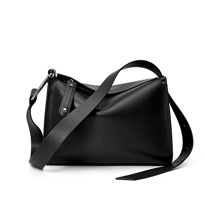 Leather Zipper Crossbody Bag
