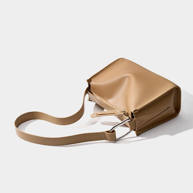 Leather Zipper Crossbody Bag