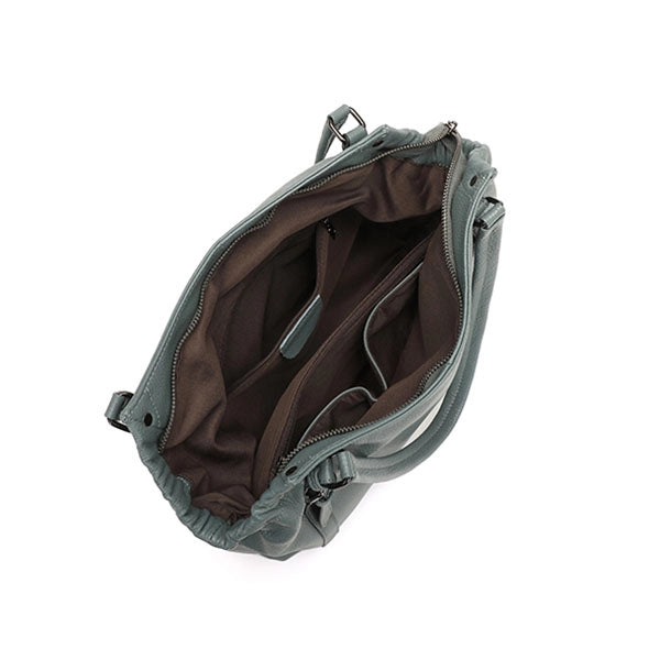 Leather Crossbody Tote Bag