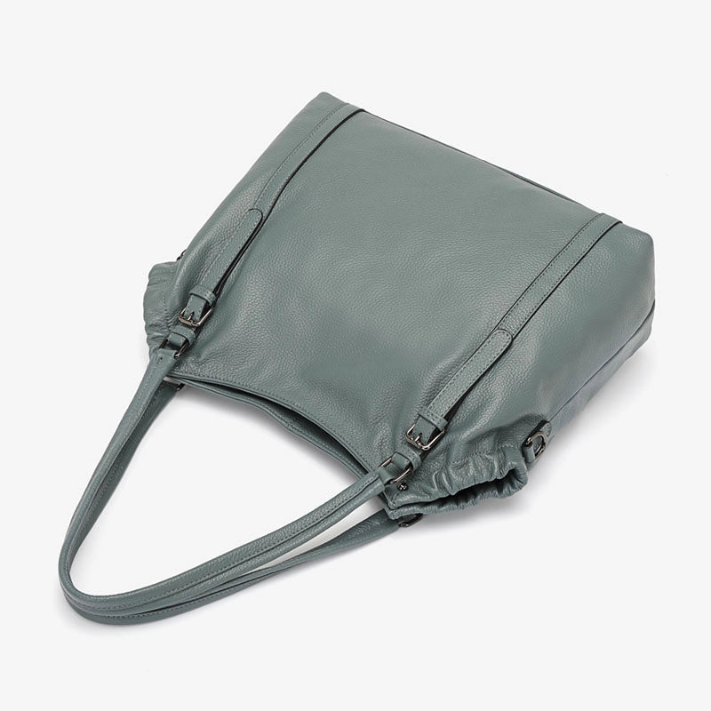 Leather Crossbody Tote Bag