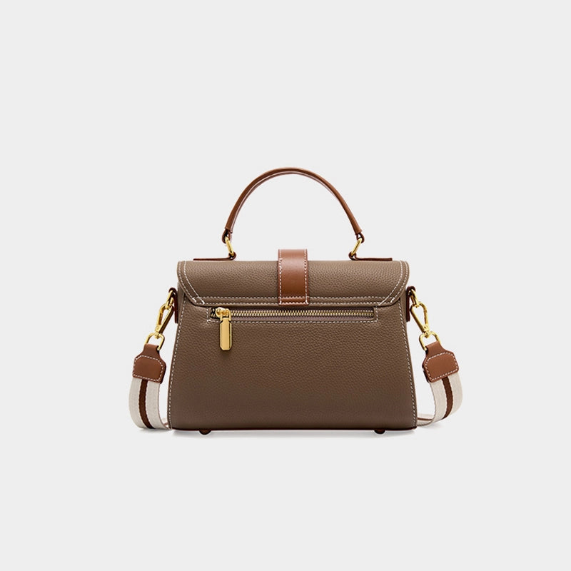 Leather Satchel Top Handle Bag