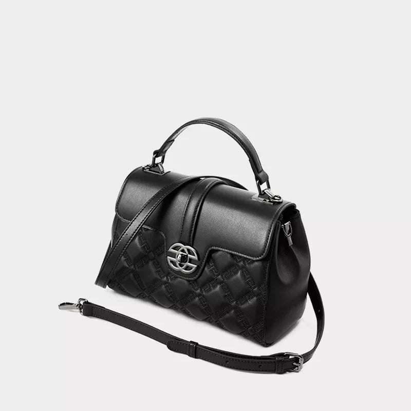 Leather Top Handle Satchel Bag
