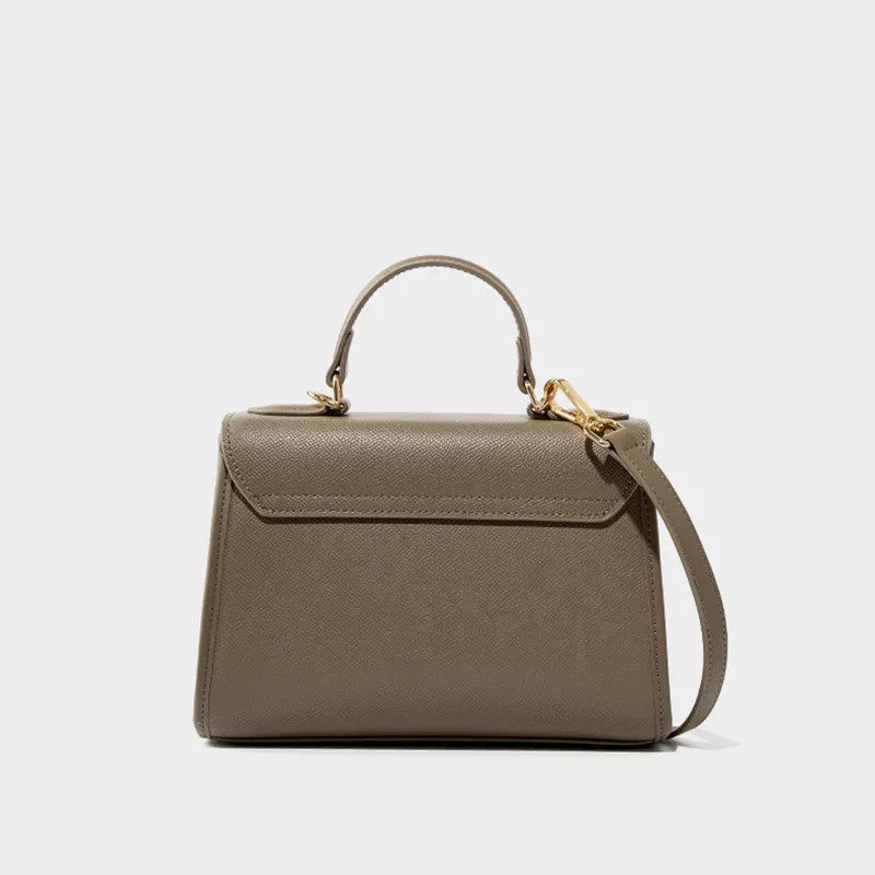 Leather Satchel Top Handle Bag