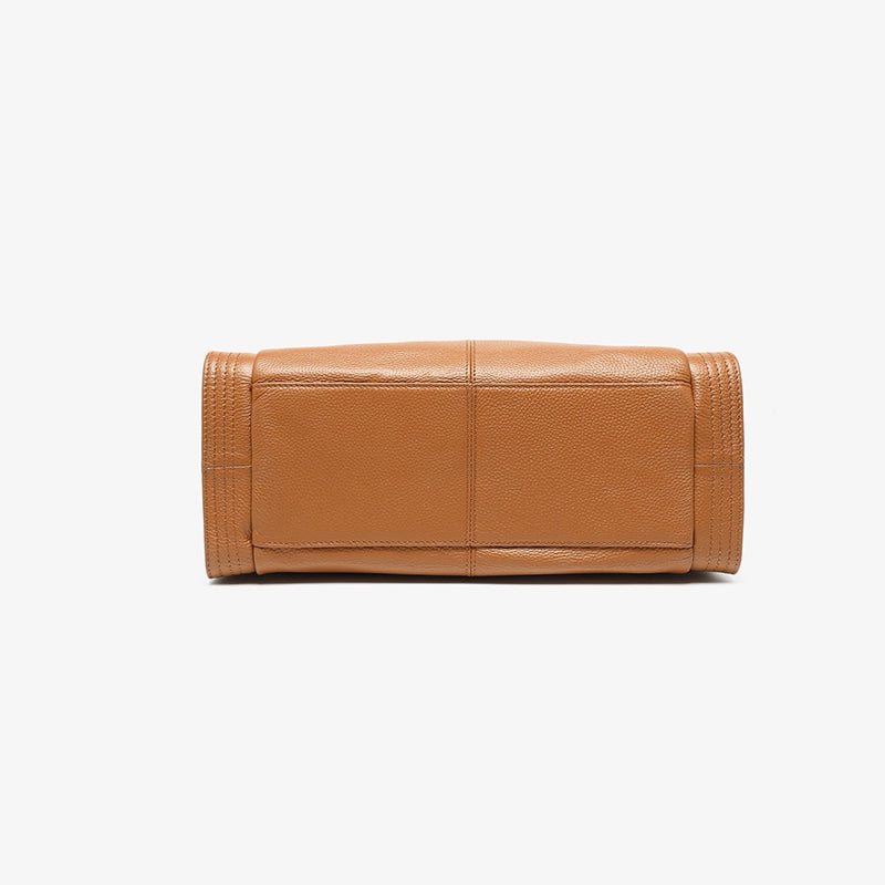 Leather Crossbody Work Tote Bag