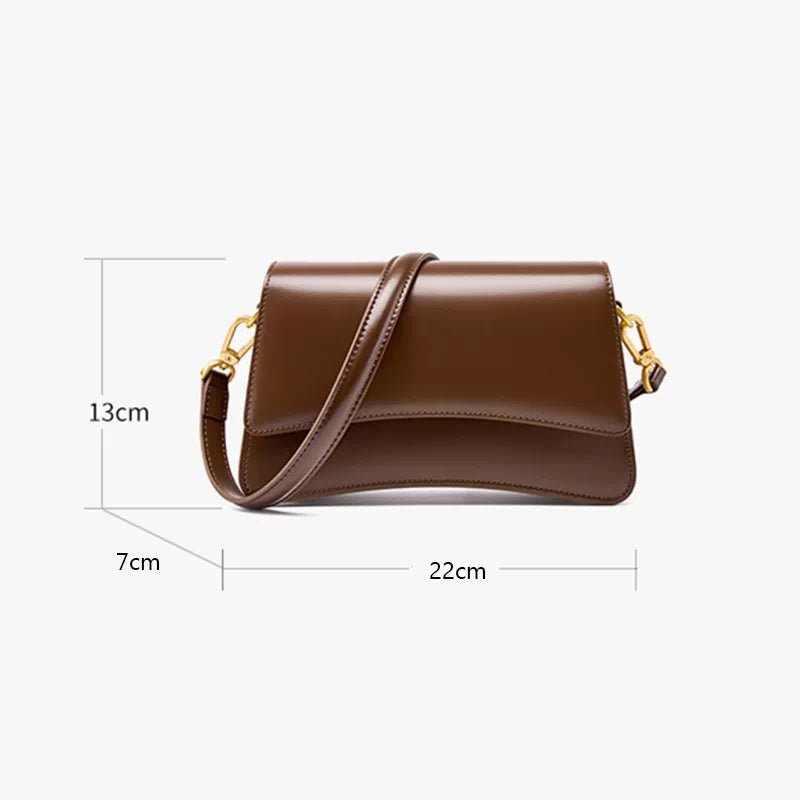 Leather Flap Convertible Shoulder Bag