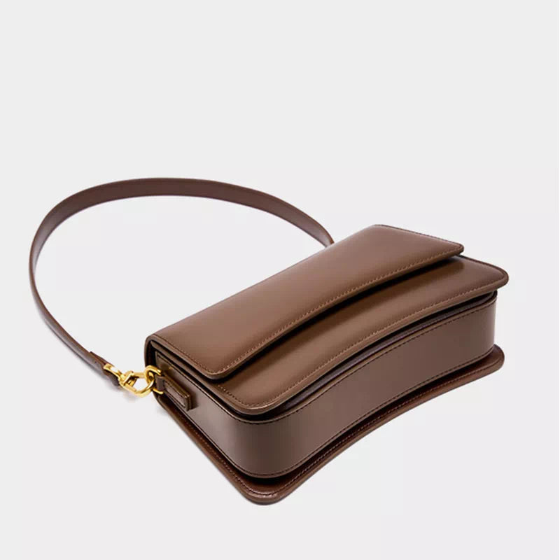 Leather Flap Convertible Shoulder Bag