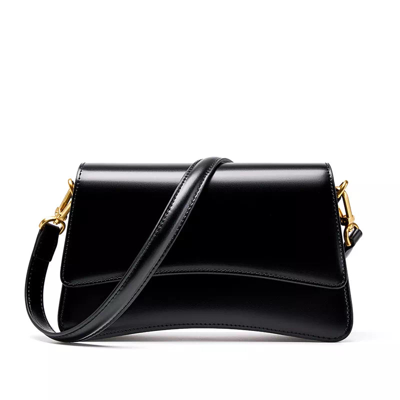 Leather Flap Convertible Shoulder Bag