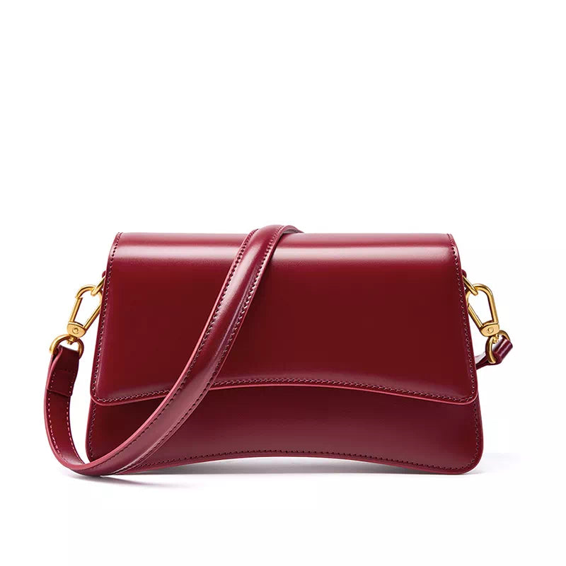 Leather Flap Convertible Shoulder Bag