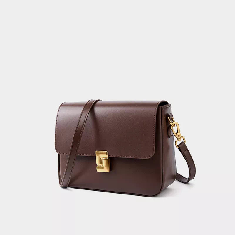 Leather Flap Shoulder Bag