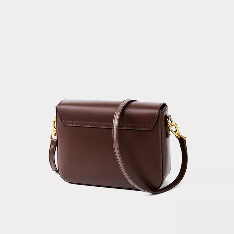 Leather Flap Shoulder Bag