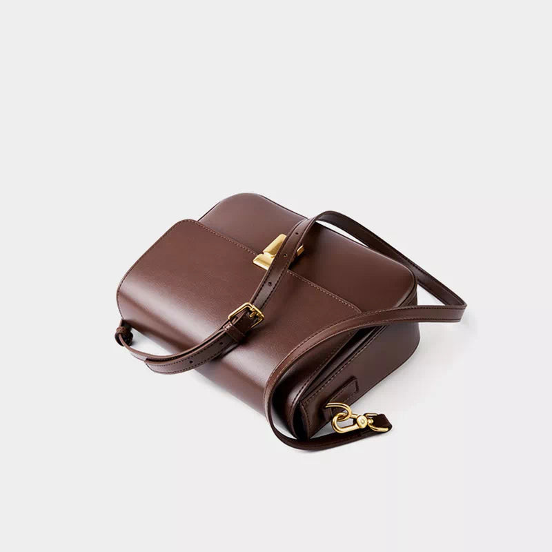 Leather Flap Shoulder Bag