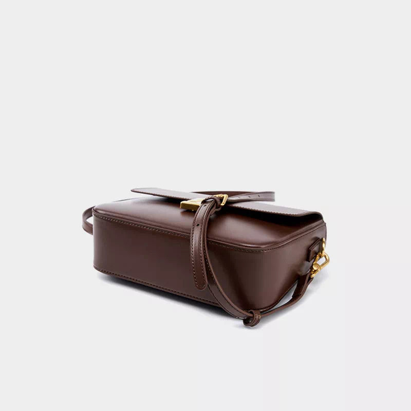 Leather Flap Shoulder Bag