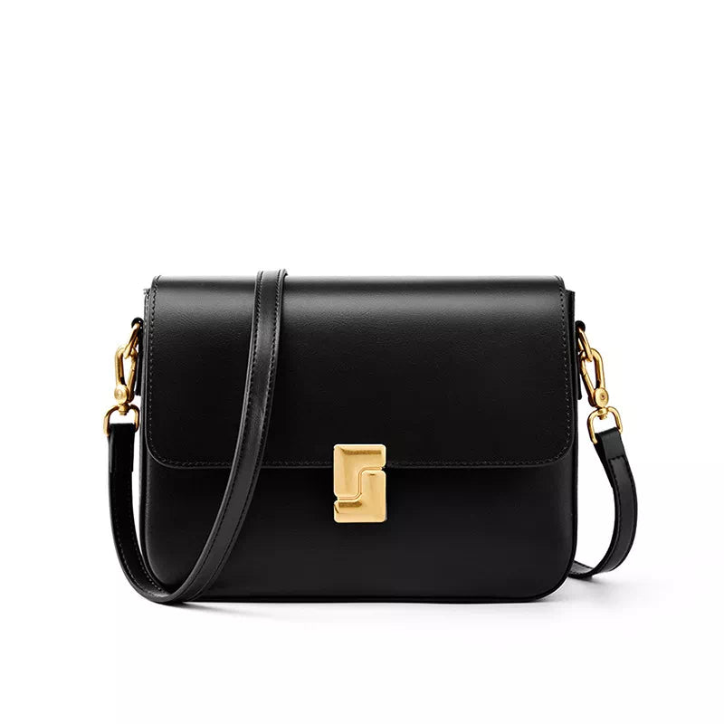 Leather Flap Shoulder Bag