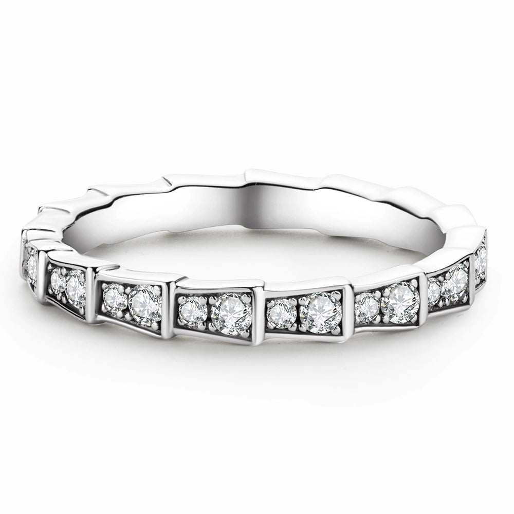 Sparkling Row Eternity Ring