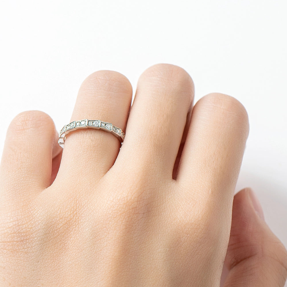 Sparkling Row Eternity Ring