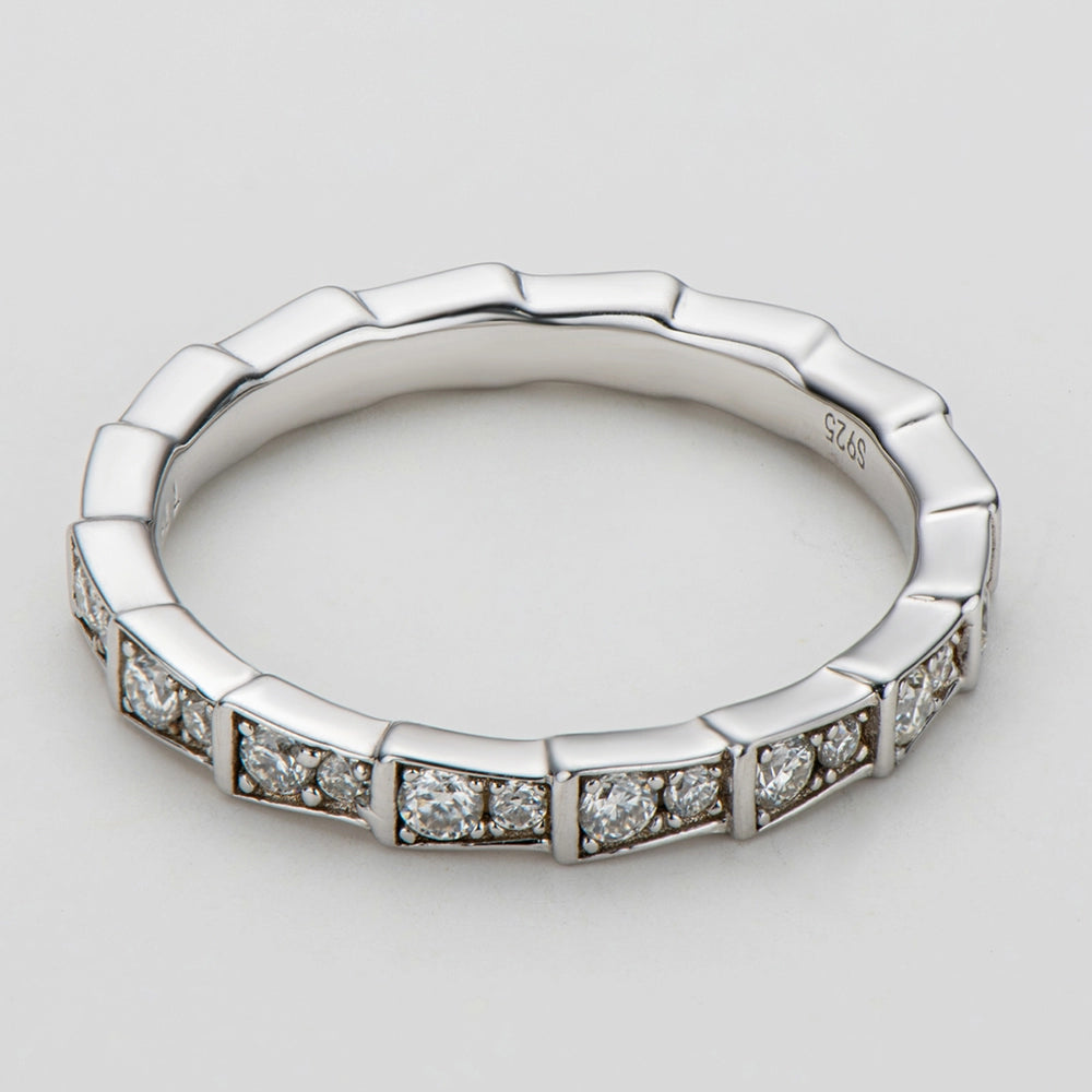 Sparkling Row Eternity Ring