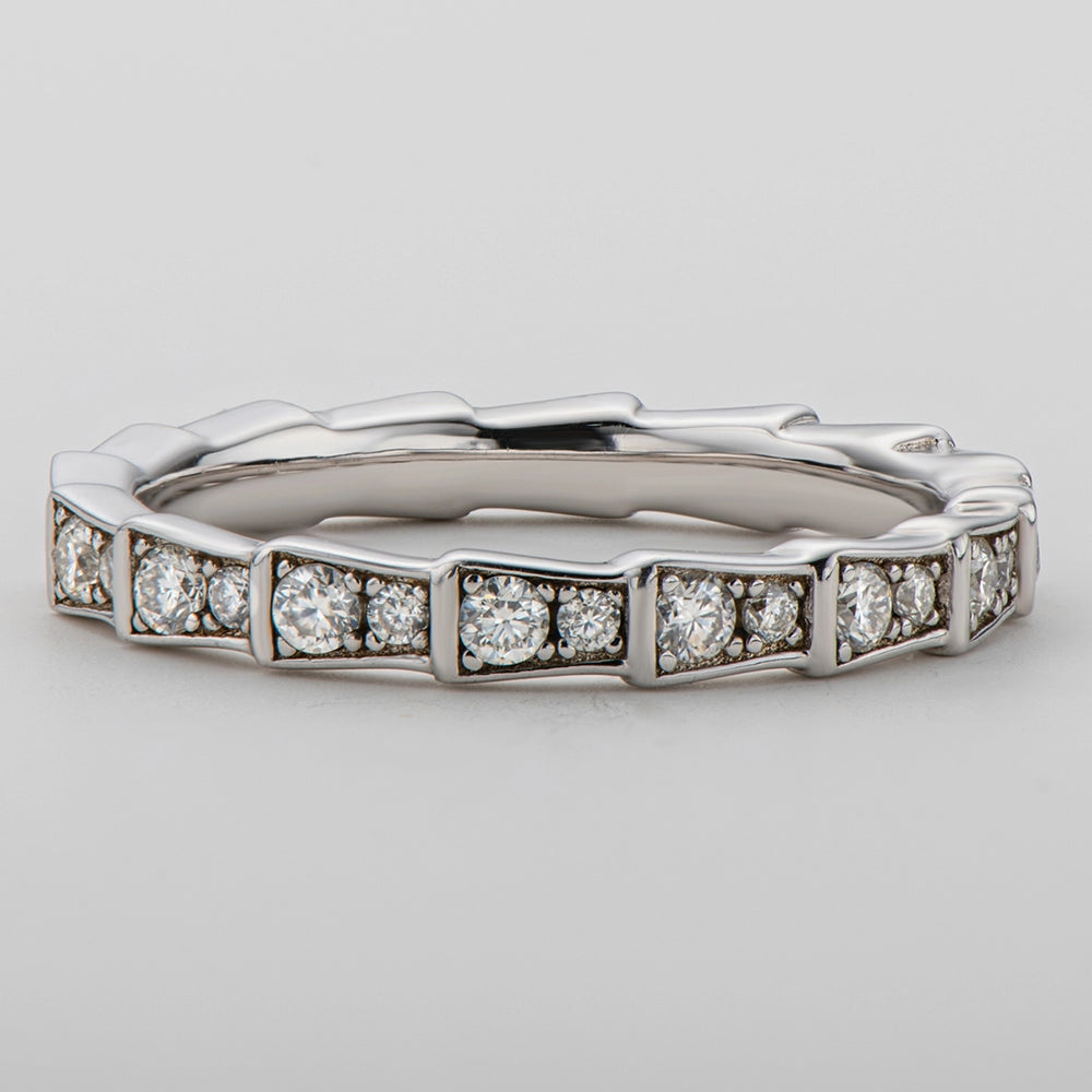 Sparkling Row Eternity Ring
