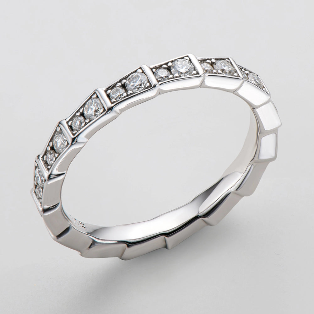 Sparkling Row Eternity Ring