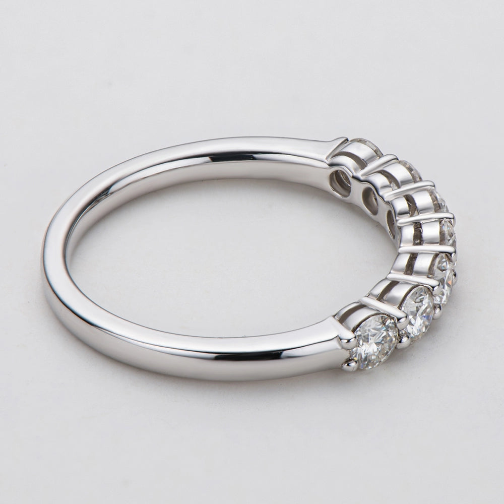 Seven Stone Moissanite Eternity Band
