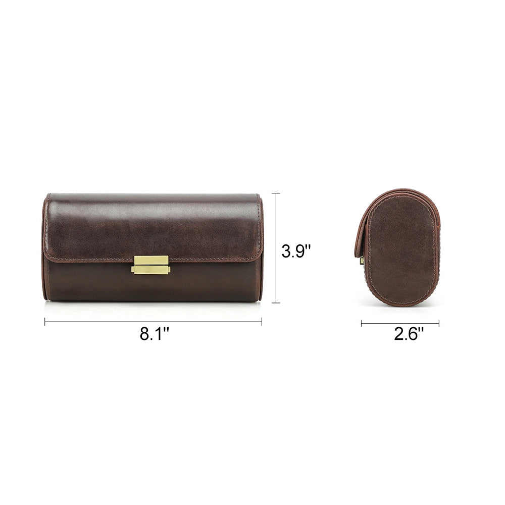 Leather Watch Case For 3 Watches