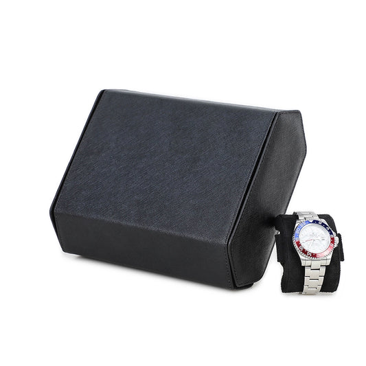 Saffiano Leather Watch Case For 6 Watches