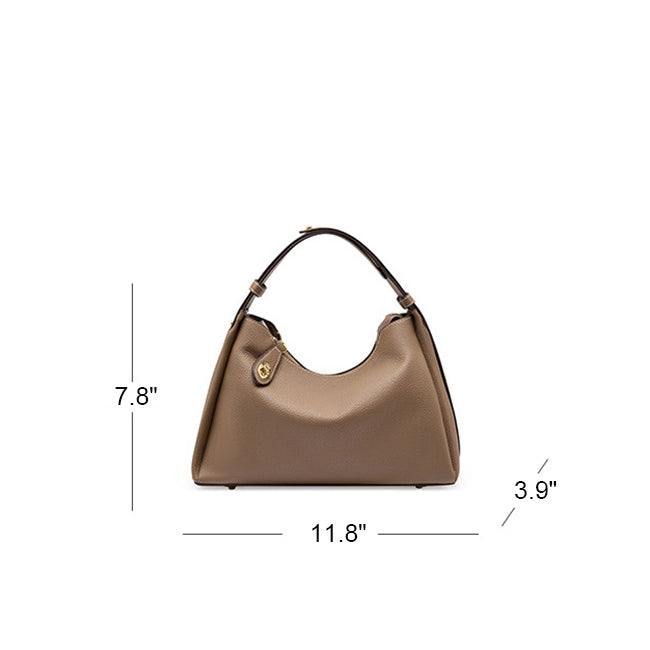 Pebbled Leather Convertible Crossbody Bag