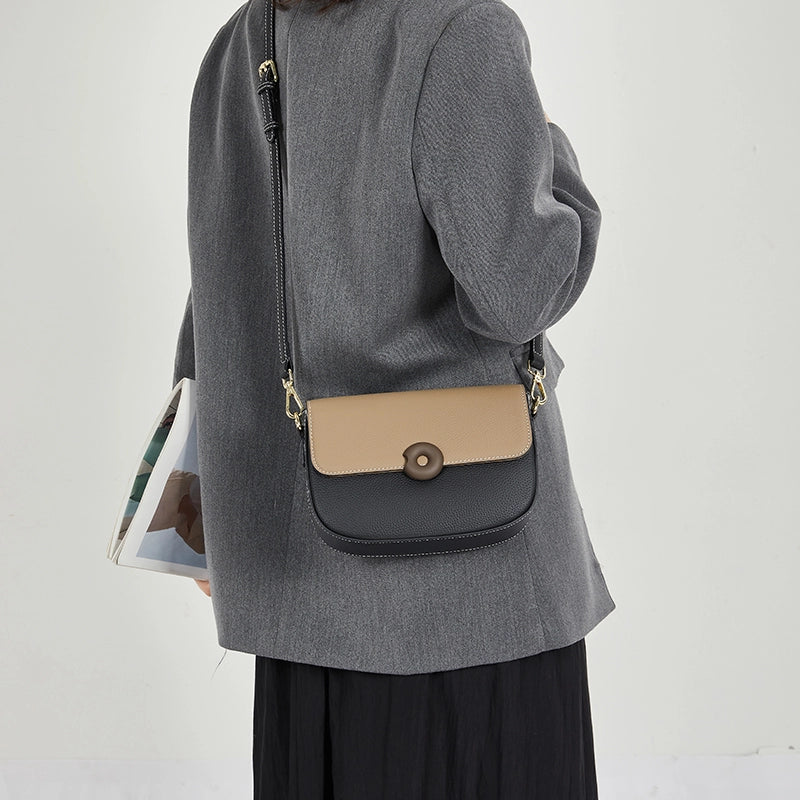 Leather Flap Crossbody Bag