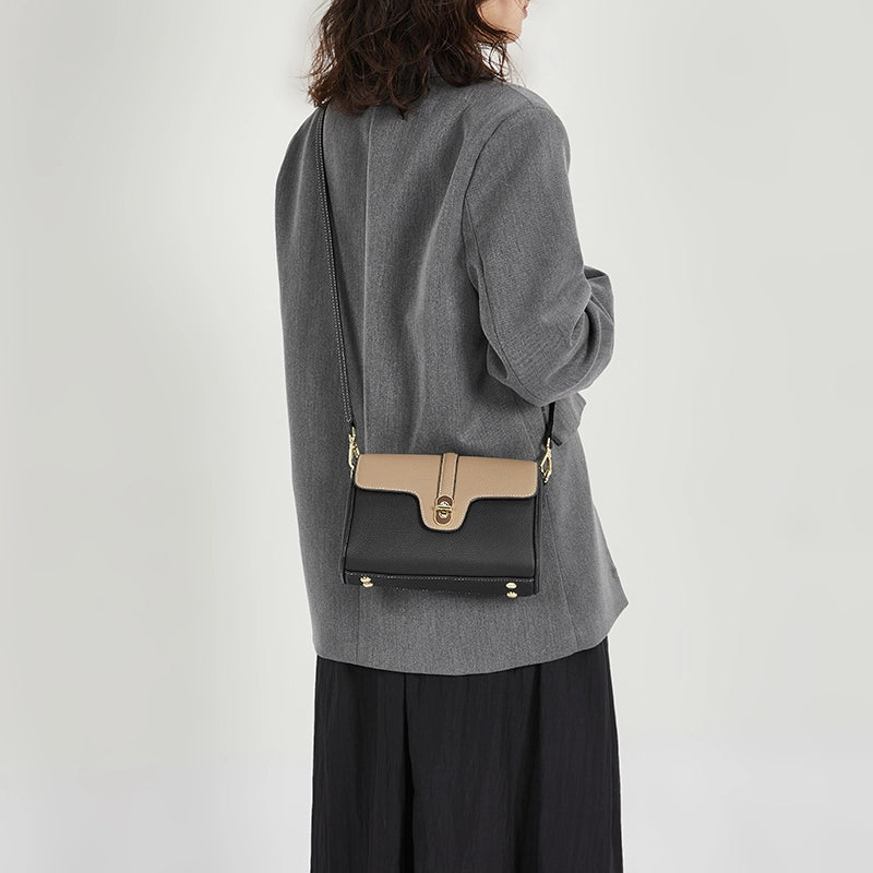 Leather Flap Crossbody Bag