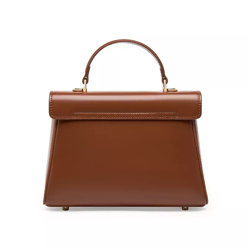 Leather Satchel Top Handle Bag