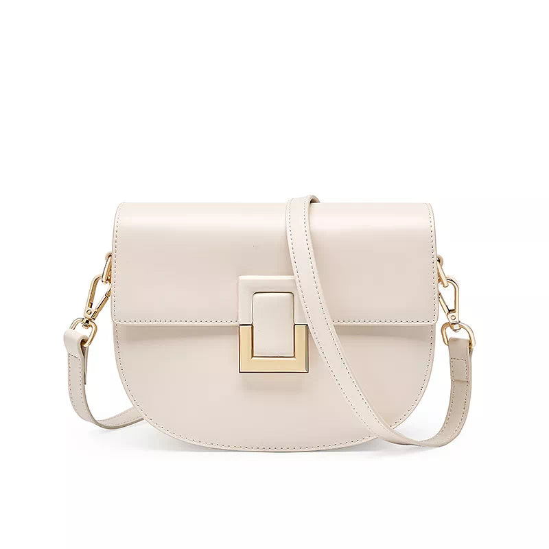 Leather Saddle Crossbody Bag