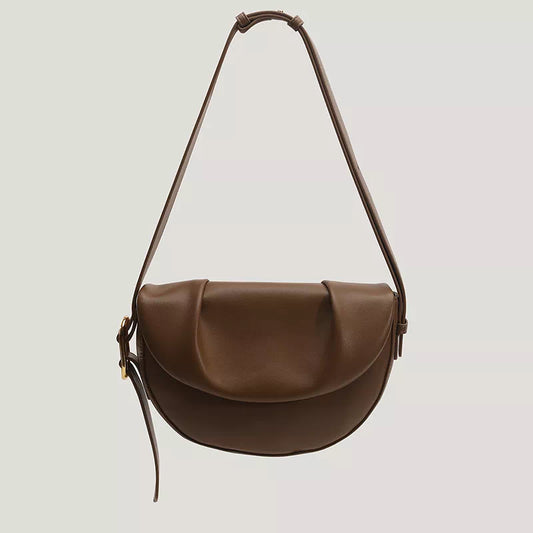 Leather Saddle Crossbody Bag