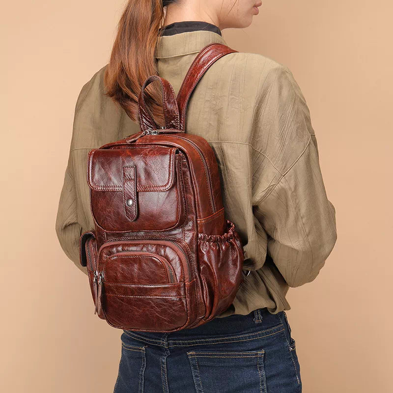 Women's Leather Backpack Purse