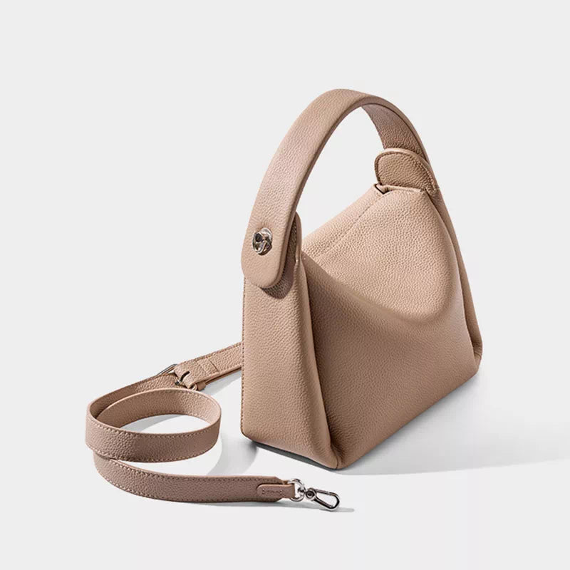Leather Crossbody Bag With Top Handle