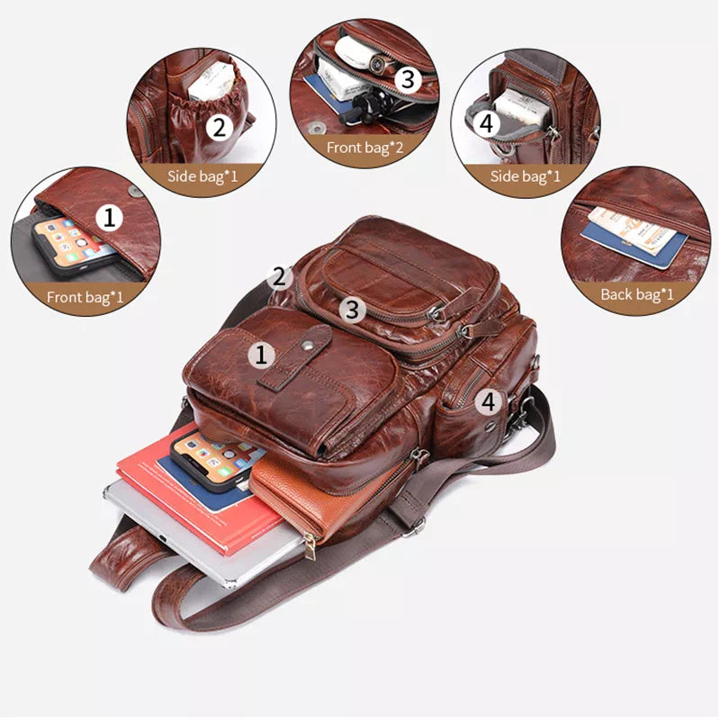 Women's Leather Backpack Purse