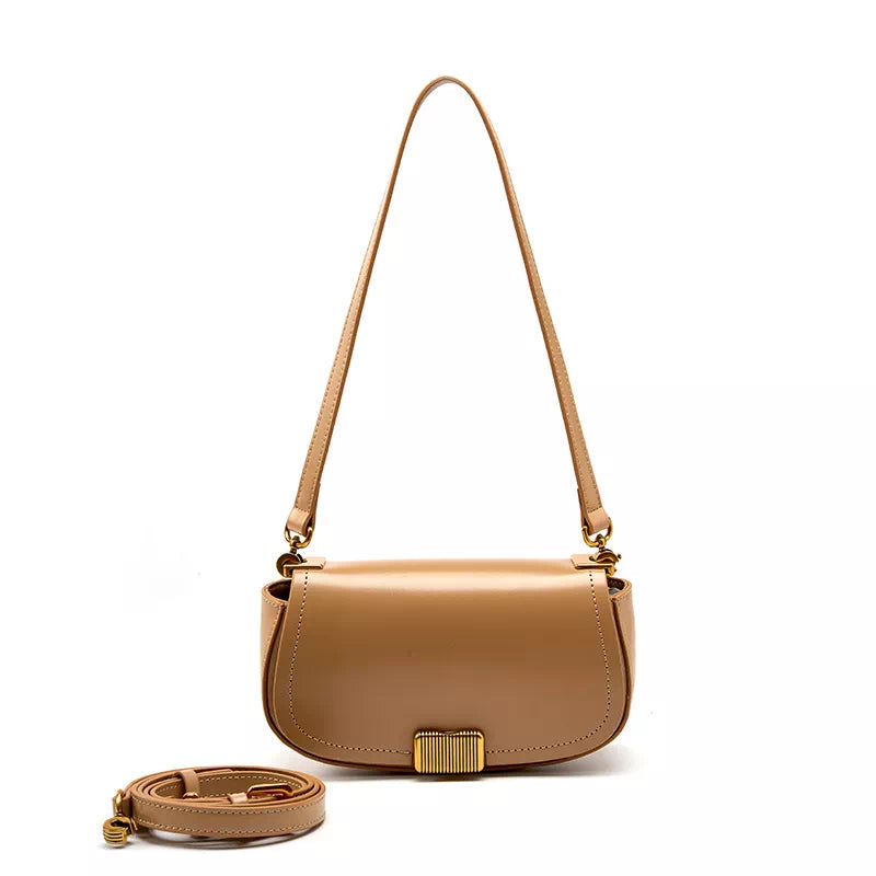 Leather Convertible Shoulder Saddle Bag